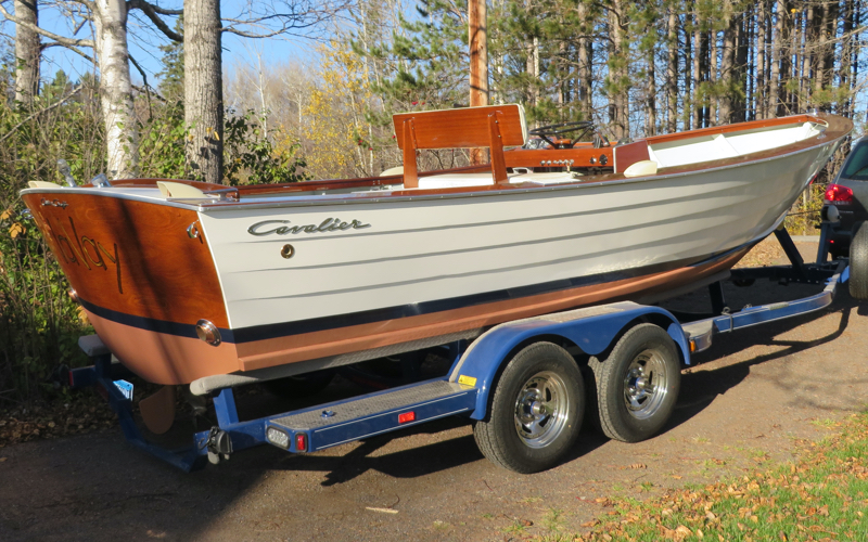 Painted Hull with Copper Bronze Bottom Paint.